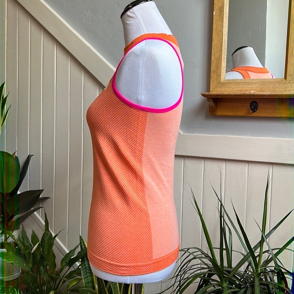 Adidas Stella McCartney New York Women's Tennis Tank Orange / Shock Pink - Picture 6 of 15